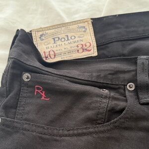 Polo by Ralph Lauren Black Men's Jeans Size 40 X 32